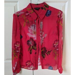 Floral Print Sleeve Blouse